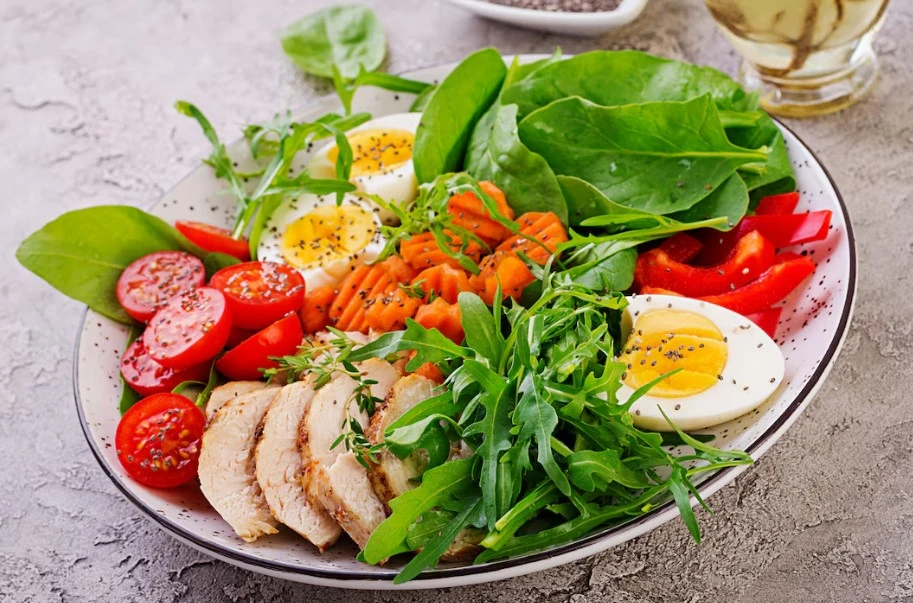 keto diet and its benefits a plate of food on a table- keto-diet